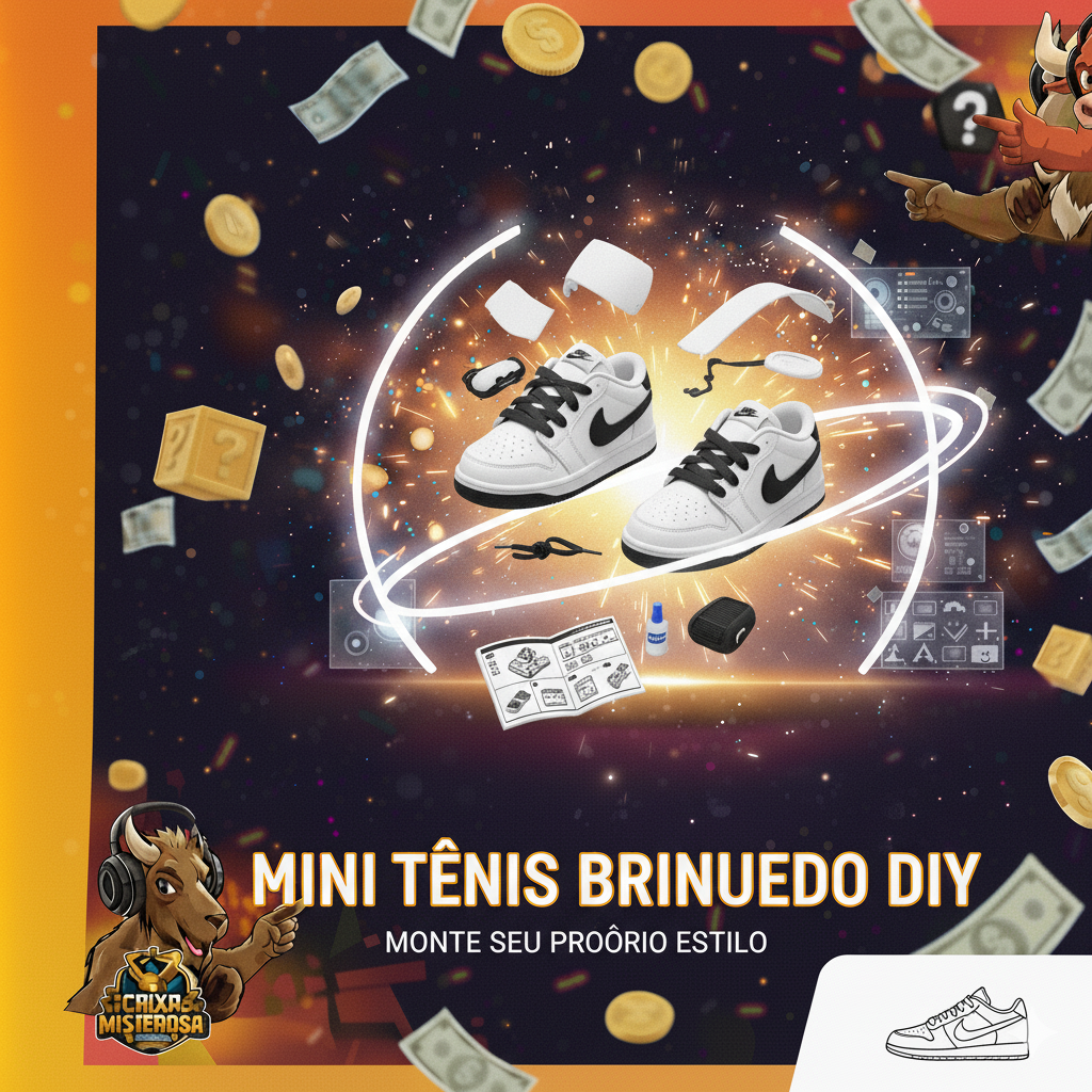 Mini Tênis Brinquedo DIY